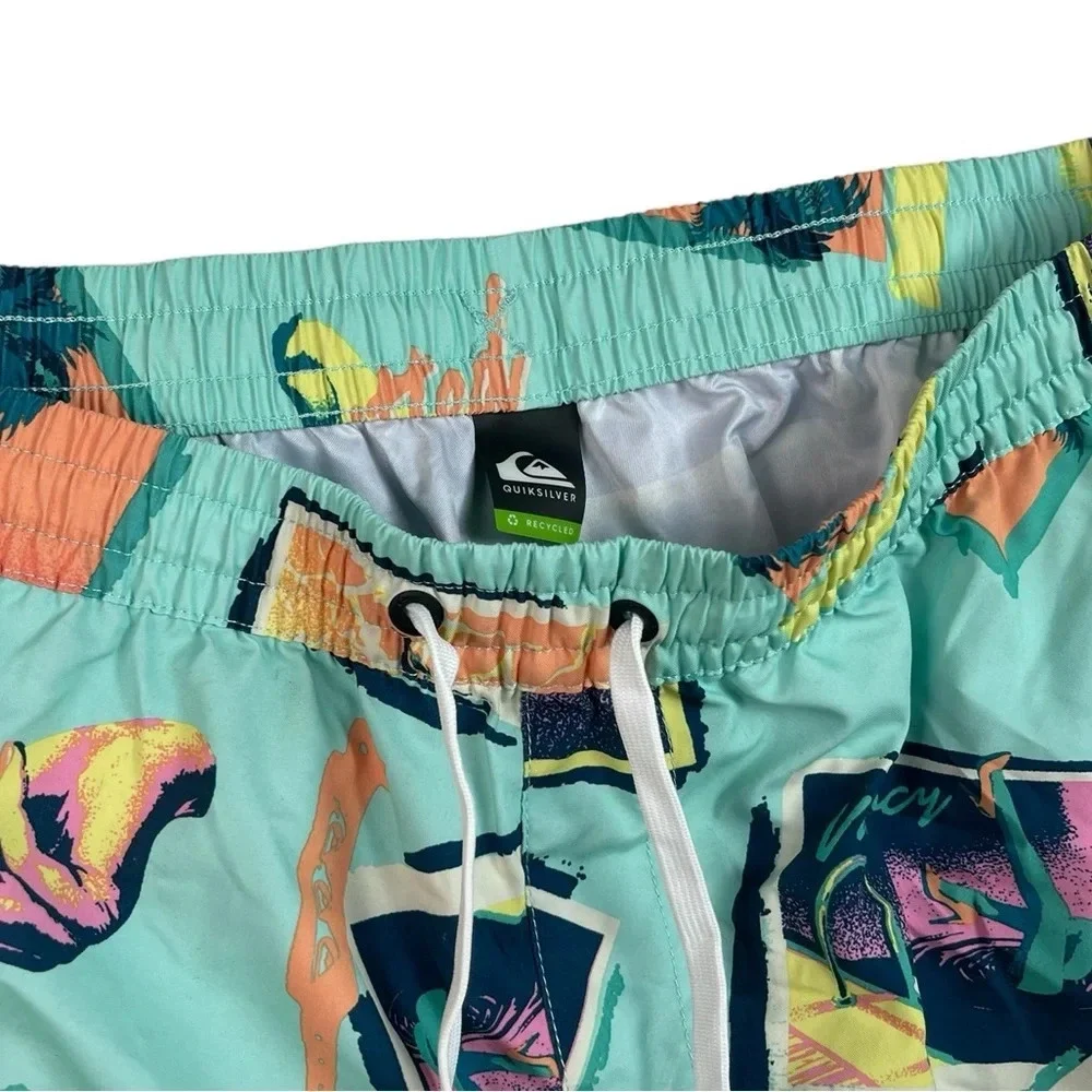 SH632 Men’s Quicksilver Surfing Brand Beach Resort Swim Trunks L